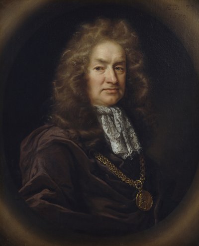 Portrait of Elias Ashmole (1617-92) English Antiquary, 1689 by John Riley